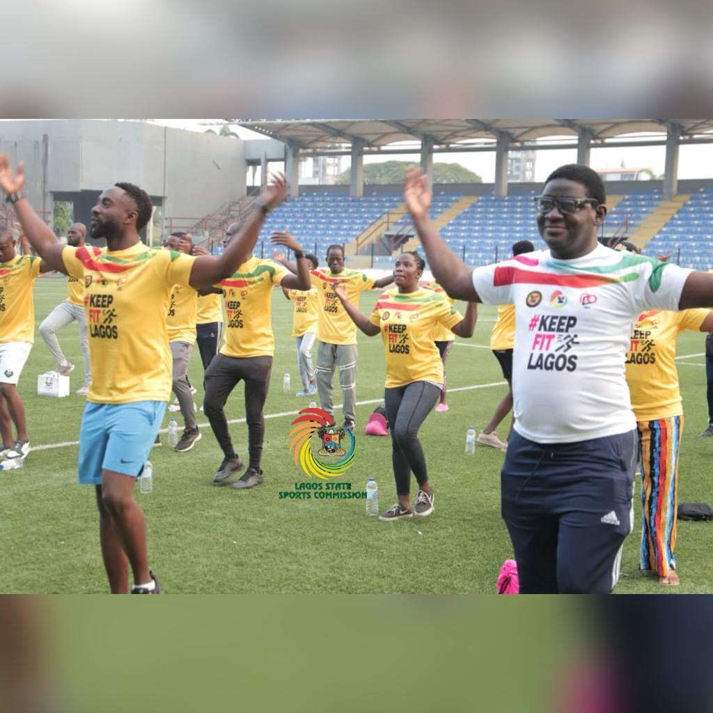 followlasg's tweet photo. LSSC MAIDEN "KEEP FIT LAGOS" HOLDS AT MOBOLAJI JOHNSON ARENA

Read more: https://t.co/gXosFEVvjN

@jidesanwoolu @drobafemihamzat @thelssc @gbenga_omo @ToyinGafaar @BSaluHundeyin @gboyegaakosile @Mr_JAGs 
#LASG 
#AGreaterLagosRising https://t.co/9GrDVnQ4fw
