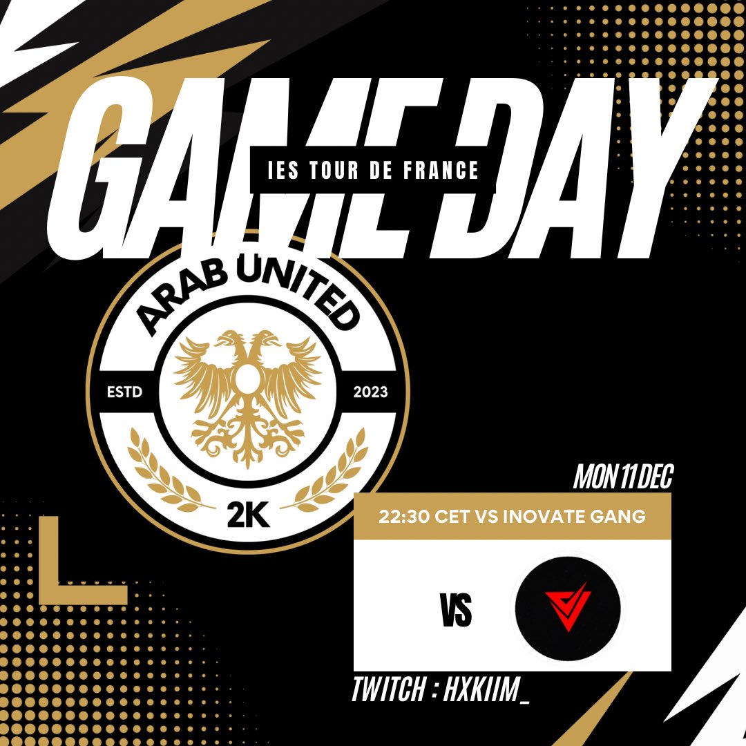 Today is the day ! Another day for the <a href="/2K_IES/">International E-Sports (IES)</a> journey 👊
Next step <a href="/InovateGANG/">𝗜𝗡𝗢𝗩𝗔𝗧𝗘</a> 
#GOARA ⚜️