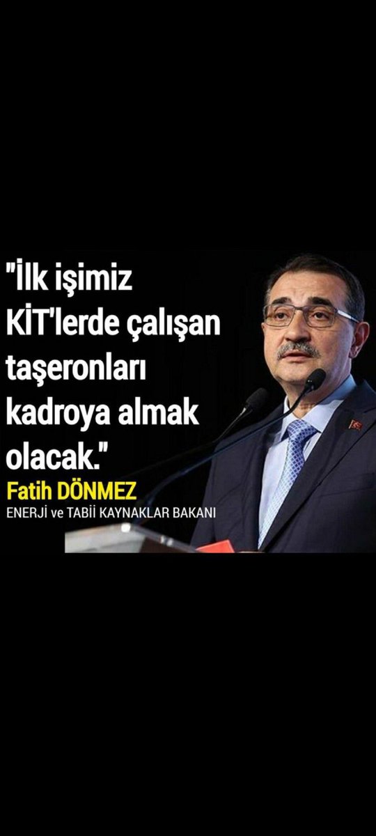 #KitlereKadroyuMüjdeliyor
#MustafaDestici 
Allah kitlerde çalışan taşeron işçilere peygamber sabrı vermiş başka bir şey demiyorum. 7 yıldır kandırılıyoruz...