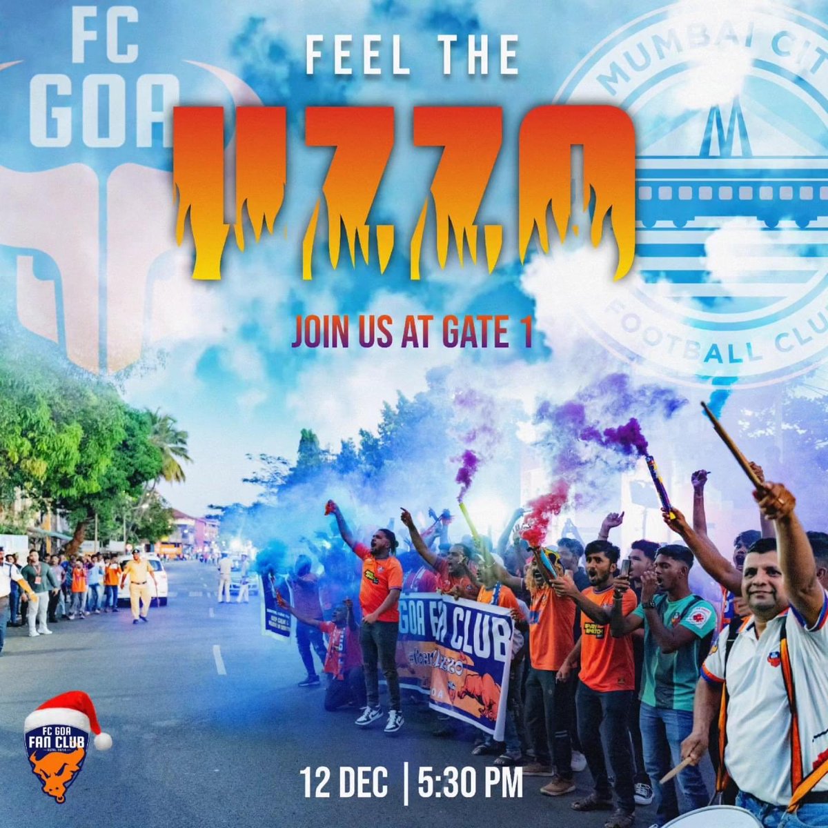 fcgoafanclub's tweet photo. 📢 Join us at Gate 1 at 5:30 PM as we welcome the Gaurs into the Fortress for one last time in 2023...! 🔥
#FCGMCFC #GoenchiTeam #GoenchiShaan #VamosGoa #BeGoa #BeOrange #VivaForcaGoa #FCGoa #ForcaGoa #FCGoaFanClub #Estd2014 #IndianFootball #asianfootball #ISL #IndianSuperLeague https://t.co/scTMqcJWVC