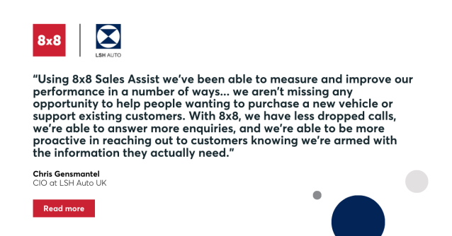 ptrmilligan's tweet image. 8x8 has announced @8x8 Sales Assist for #retailers to engage with customers through their communications channel of choice for faster, easier shopping experiences. Read more here about how this cross-portfolio solution allows retailers to improve #CSAT. bit.ly/3GFncOS