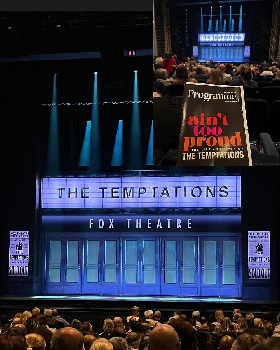 We had such an amazing time last night at 'ain't too proud: THE LIFE AND TIMES OF THE TEMPTATIONS'! This show is a must see! I'm still in awe and joy of how wonderfully put together this show was.

#TheTemptations #ainttooproudmusical
#AintTooProudTour #Motown