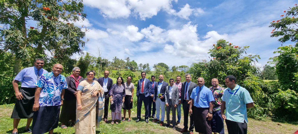 India in Fiji (@hci_suva) on Twitter photo Official 🇮🇳delegation led by JS (Oceania), <a href="/MEAIndia/">Randhir Jaiswal</a> Ms. Paramita Tripathi had fruitful discussions w Hon. DPM <a href="/bimanprasad/">Professor Biman Prasad DPM, Fiji</a> & Sen. <a href="/FijiGovernment/">Fiji Government</a> officials to advance bilateral ties. Major focus on 100-bed Super Specialty Hospital to be est. by GoI🇮🇳 in Fiji for Pacific Region. Official 🇮🇳delegation led by JS (Oceania), <a href="/MEAIndia/">Randhir Jaiswal</a> Ms. Paramita Tripathi had fruitful discussions w Hon. DPM <a href="/bimanprasad/">Professor Biman Prasad DPM, Fiji</a> & Sen. <a href="/FijiGovernment/">Fiji Government</a> officials to advance bilateral ties. Major focus on 100-bed Super Specialty Hospital to be est. by GoI🇮🇳 in Fiji for Pacific Region.