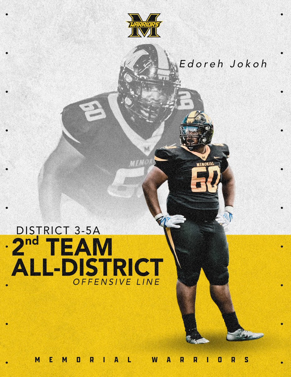 Congratulations to @DamarionM4 and @EddieJokoh for earning District 3-5A 2nd Team All-District!