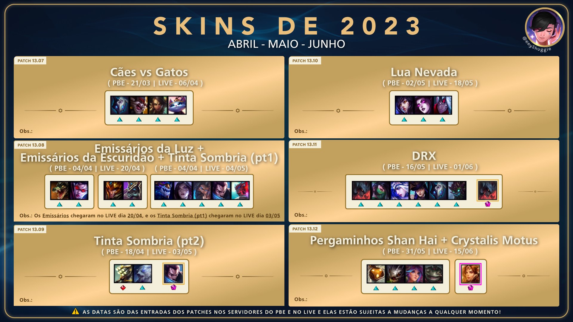 Cães VS Gatos: As novas Skins de 1º de Abril do League of Legends - Versus