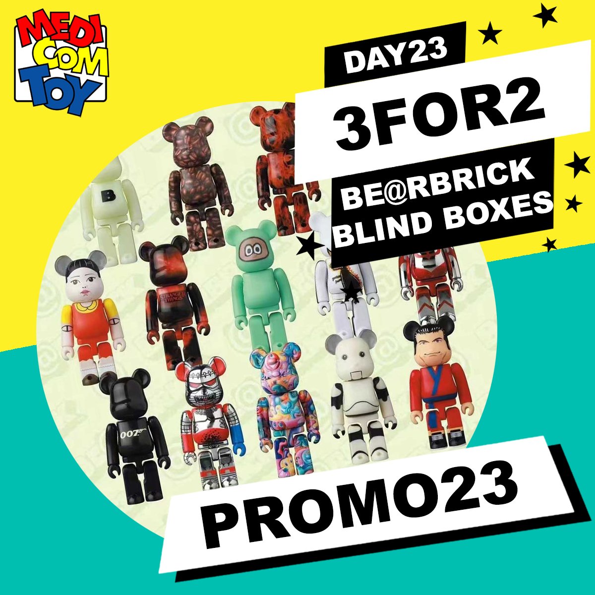 YAAAS! Buy any 2 Be@rbrick blind boxes and get a 3rd for FREE! Included are Series 44, 45 &amp; 46. Stock up on stocking stuffers. Put any 3 in your cart and use the code PROMO23 at the checkout to activate the discount.
urbanattitude.com.au/discount/PROMO…