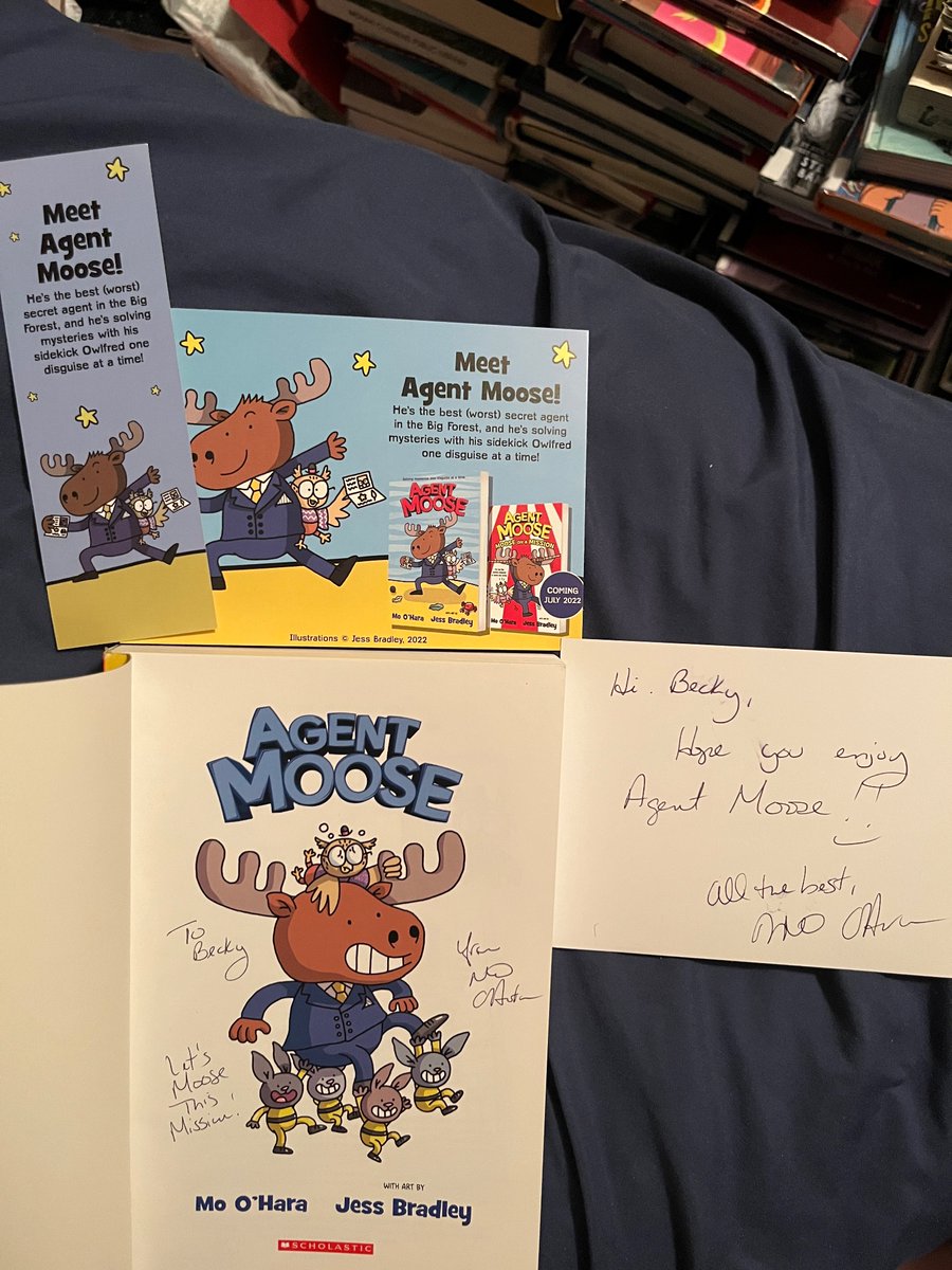 Got my other book from the @ChildrenInRead auction today. ‘Agent Moose: For Your Spies Only’ by @Mo_OHara #books @childreninread #childrensbooks