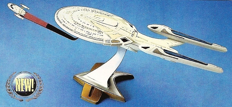 The Enterprise-E with Captain's Yacht - released for STAR TREK: INSURRECTION 25 years ago.  Vastly more accurate than its predecessor and still looks cool all these years later #StarTrek #startrekTNG #StarTrekInsurrection