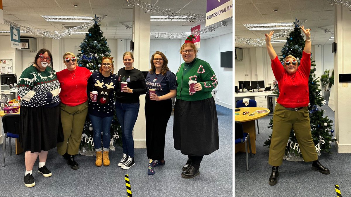 Another #throwback to last week when we celebrated #ChristmasJumperDay! You can tell Lauren was mega excited! #WorcestershireHour