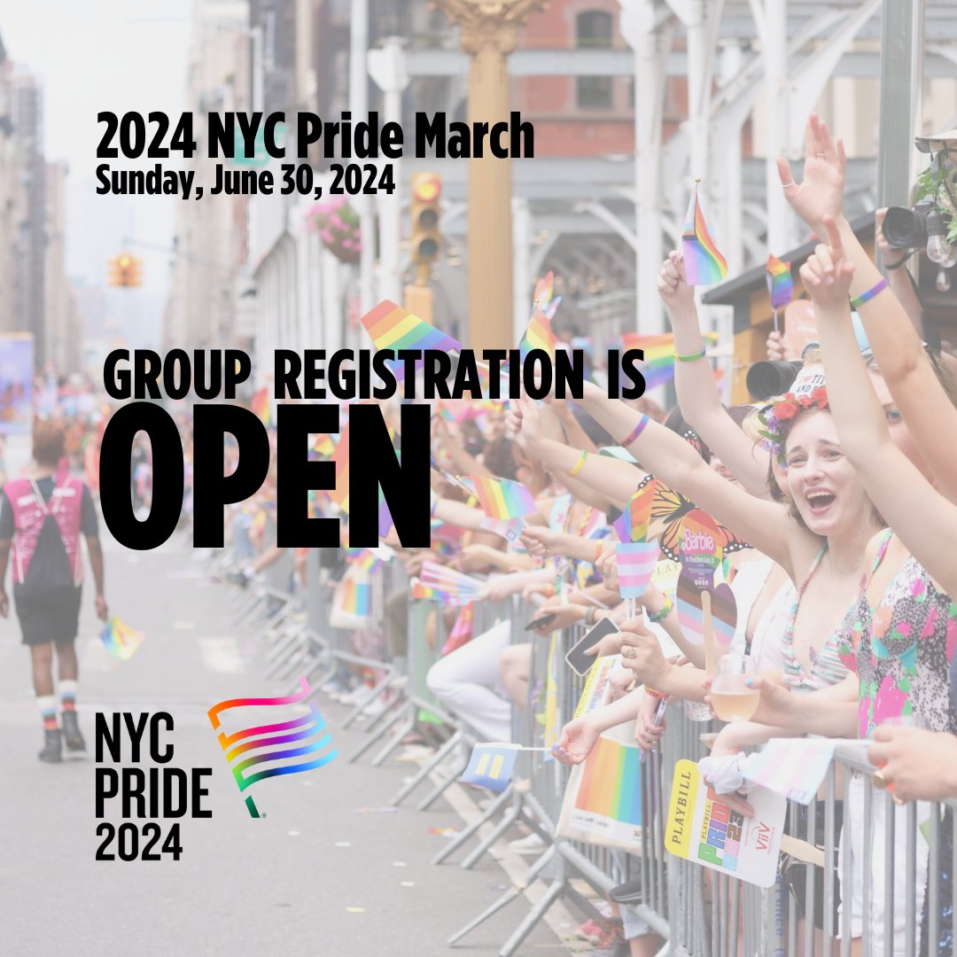 The first March was in 1970 & we, again, return to the streets in 2024. This annual civil rights demonstration celebrates our lives & resilient community! To register, please visit tinyurl.com/2024MarchReg #nycpride #nycpridemarch