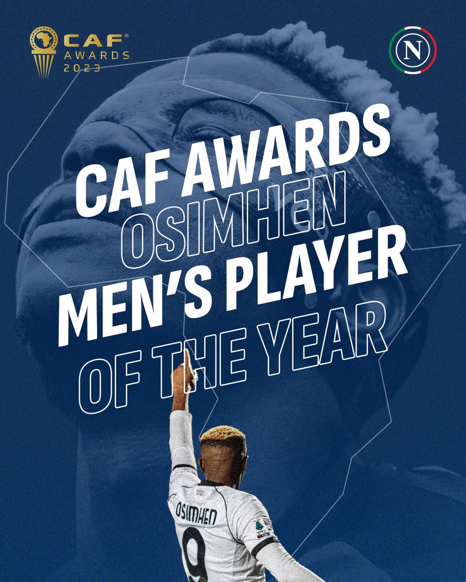 ✨ 𝐕𝐈𝐂𝐓𝐎𝐑-𝐘 🏅 #Osimhen is the Men’s player of the year. Congrats Victor! 💙 #ForzaNapoliSempre