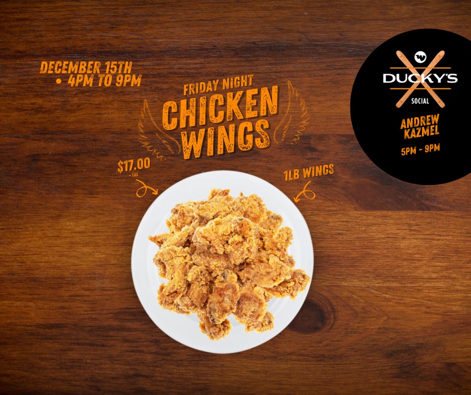 OUR FIRST WING NIGHT of the 2023-24 ski season is happening this Friday Dec 15th, 4pm-9pm with entertainment from Andrew Kazmel  5-9pm. 
Other menue options available.  See you all very soon!! <a href="/wentworth/">Wentworth</a>.mtb.association @tatabrewco <a href="/coldstreamclear/">Coldstream Clear</a> <a href="/ninelocksbrew/">Nine Locks Brewing</a> <a href="/visitnovascotia/">Visit Nova Scotia</a>