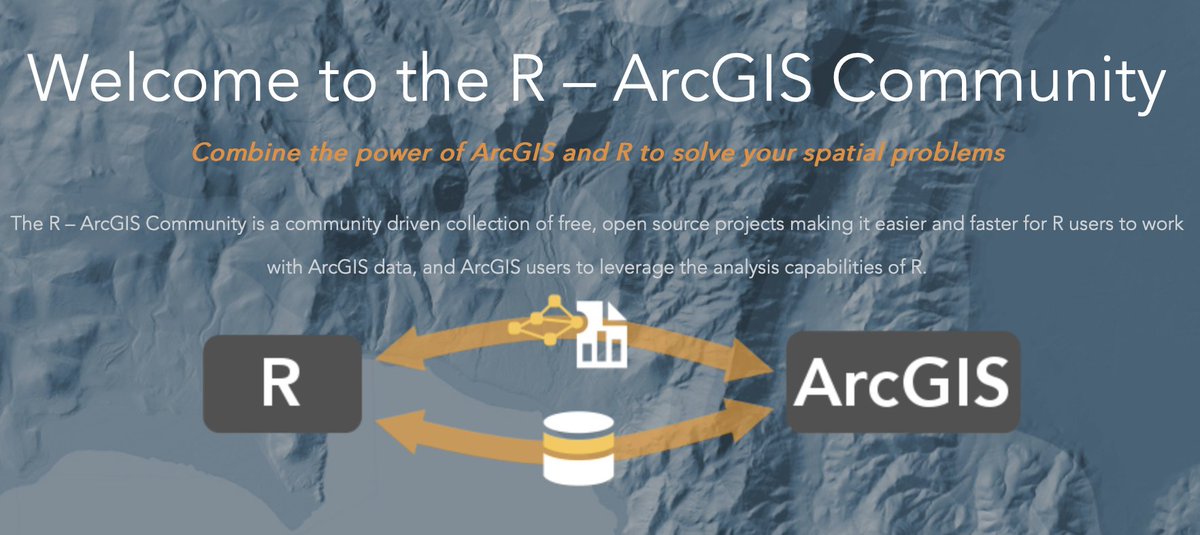 Important R paper just out: 'arcgisbinding: An R package for integrating R and ArcGIS' sciencedirect.com/science/articl… Package at this repo: github.com/R-ArcGIS/r-bri… Software + data: github.com/orhuna/arcgisb… #spatialdatascience