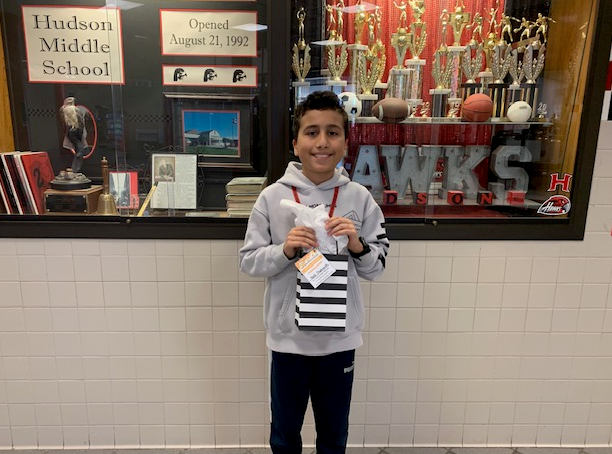 Congratulations to one of our very own Hudson Hawks! This hawk read over 150 minutes during Fall Break, and was entered into the Renaissance myON drawing and won a myON swag bag! #soarhawkssoar #keepsoaring #slaythepositive