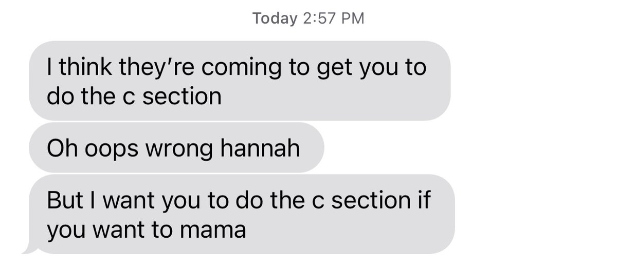 literally spent 1/3 session of therapy talking about being a vaginal birth after caesarean (and what that meant to my mom) and then, walking out of the consulting room, get this text from @trans_gaines