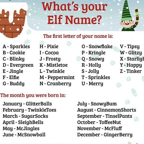 Reply with your elf name🧝‍♀️⬇️ GO!