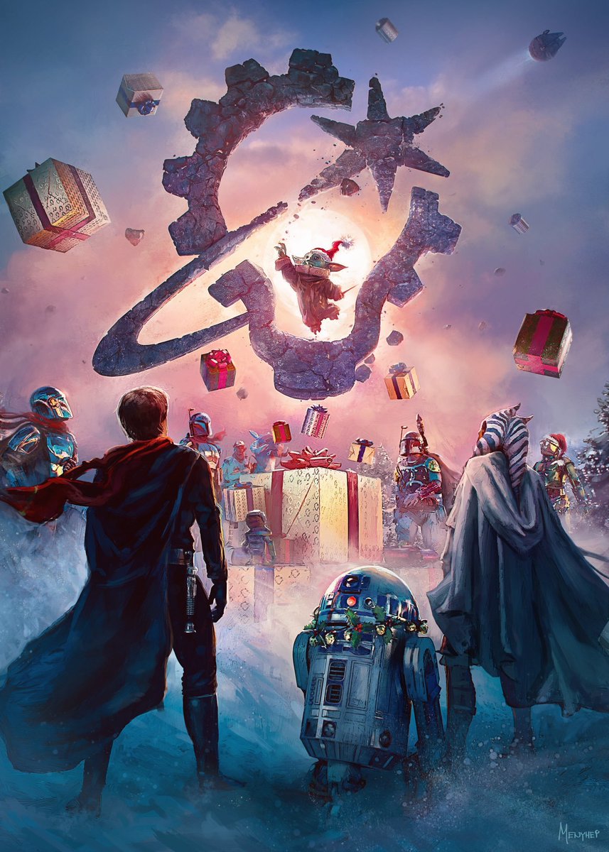 CultureCrave's tweet image. Official Star Wars holiday card for 2023 🎄