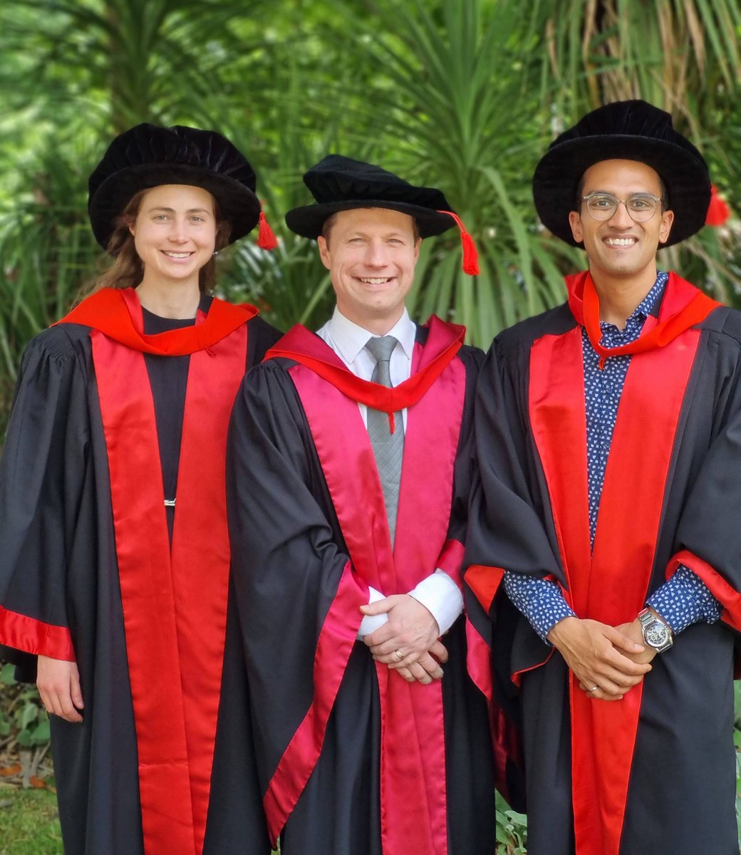 Congratulations and very proud of *Dr* Avinash Kondiboyina @kondiboy and *Dr* Gabriella Springall who graduated last week from @UniMelbMDHS @MCRI_for_kids. You've crossed the finish line after much hard work and persistence. Well done!!