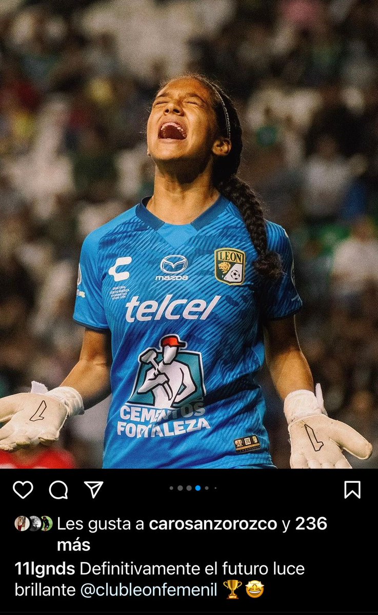 Felicidades Cielo #43 sigue luchando por tus sueños, nos estás mostrando que cuando se quiere, se puede campeona!!!🦁🏆 <a href="/clubleonfemenil/">Club León Femenil</a>