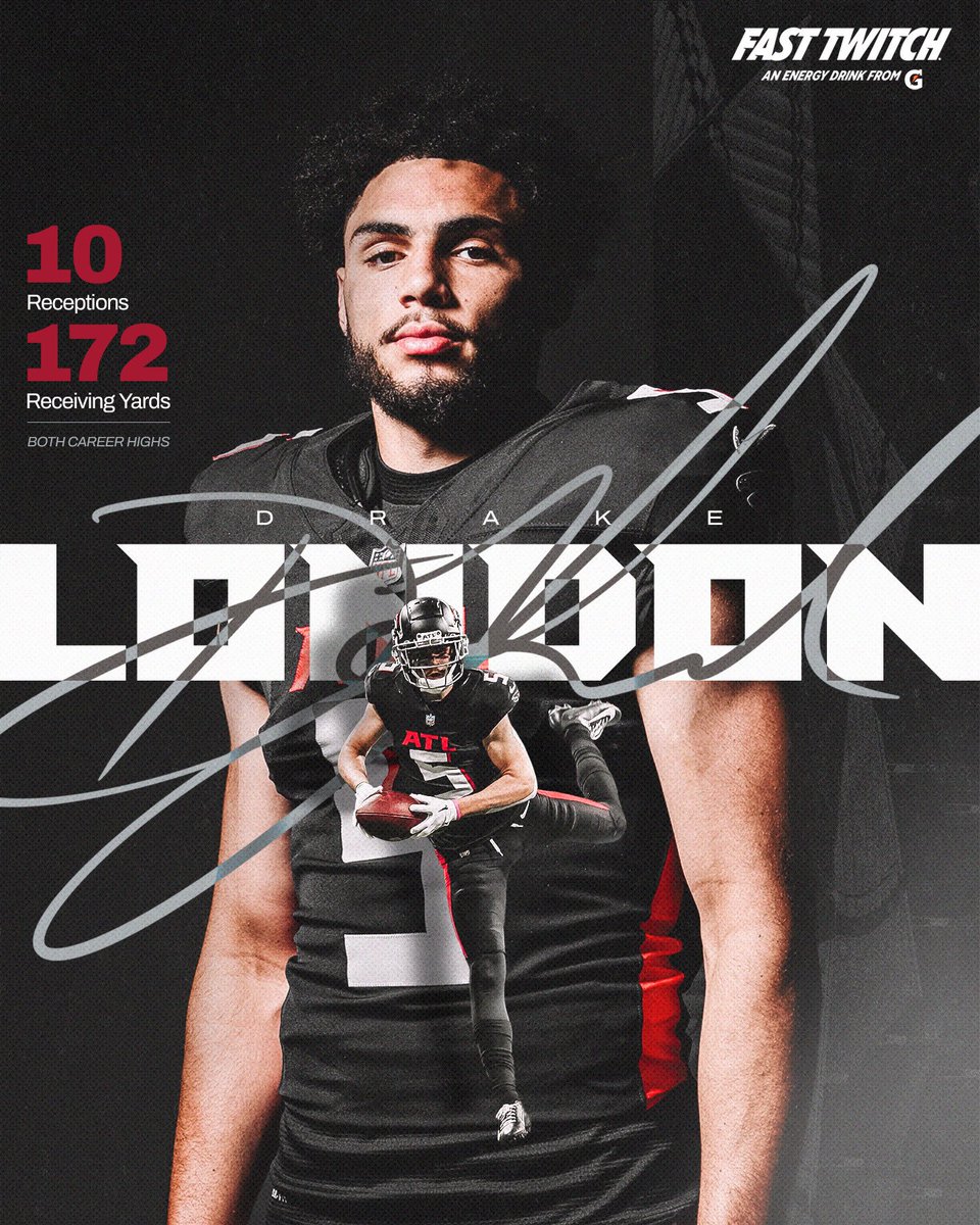 AtlantaFalcons's tweet image. Career day for the boy, @DrakeLondon_

#ProBowlVote