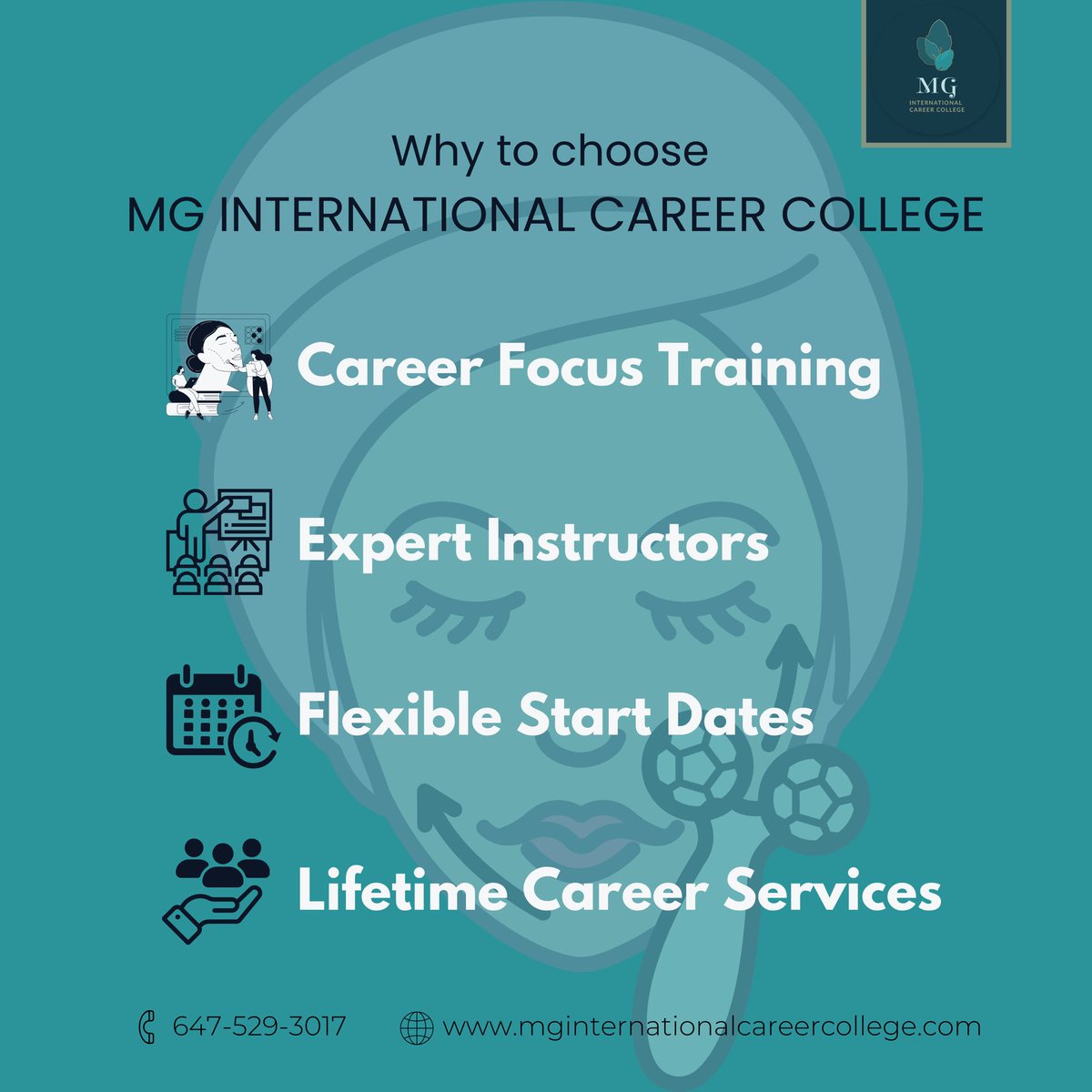MG International Career College (@mg_intlcareer) on Twitter photo ๐ Elevate Your Career at MG International Career College! ๐
Choose MG International Career College for:
1๏ธโฃ Career Focus Training
2๏ธโฃ Learn from Expert Instructors
3๏ธโฃ Flexible Start Dates
4๏ธโฃ Enjoy Lifetime Career Services
Your path to success begins here! ๐๐ผ
#careertraining ๐ Elevate Your Career at MG International Career College! ๐
Choose MG International Career College for:
1๏ธโฃ Career Focus Training
2๏ธโฃ Learn from Expert Instructors
3๏ธโฃ Flexible Start Dates
4๏ธโฃ Enjoy Lifetime Career Services
Your path to success begins here! ๐๐ผ
#careertraining