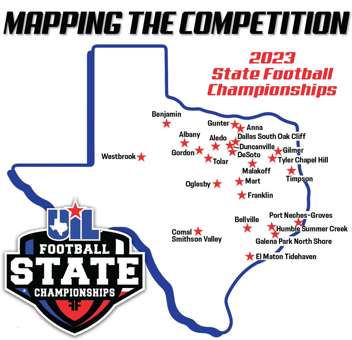 Safe travels to the #txhsfb teams, fans and communities making their way to #UILState this week! 

🏈 uiltexas.org/football/state