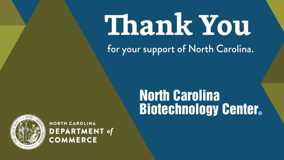 N.C. Commerce (@nccommerce) on Twitter photo Today's #ThankYouNC goes to our partners at the NC Biotechnology Center! <a href="/ncbiotech/">NCBiotech #NCLifeSciences</a> has worked for three decades to make NC a global #LifeSciences leader by accelerating innovation, investment, and job creation across the state.
#NCLifeSciences Today's #ThankYouNC goes to our partners at the NC Biotechnology Center! <a href="/ncbiotech/">NCBiotech #NCLifeSciences</a> has worked for three decades to make NC a global #LifeSciences leader by accelerating innovation, investment, and job creation across the state.
#NCLifeSciences