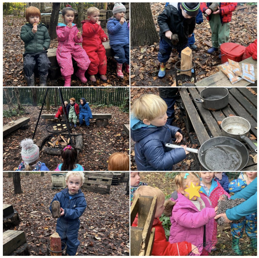 Chocolate pancakes and chicken cuddles! 🥞 🐥
Preschool had a great time in Forest School! 🌲
<a href="/DanesfieldSchl/">Danesfield School</a>
