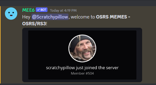 scratchypillow's tweet photo. @OSRSGAMEGODS Hey i joined up as well :) https://t.co/kXRML9ZB6B