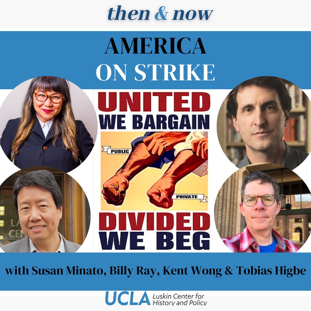 NEW EPISODE: In our last episode of 2023, we share a recording of a recent UCLA History Department event which hosted experts on the wave of strikes in America, the history of the labor movement, and what lies ahead. Listen here: tinyurl.com/24vc98dm