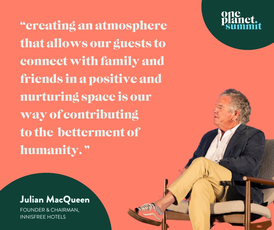 One Planet Group (@oneplanetops) on Twitter photo In his talk at the One Planet Summit, <a href="/JulianMacQueen/">Julian MacQueen</a>, Founder & Chairman of <a href="/InnisfreeHotels/">Innisfree Hotels</a>, took us on an amazing journey of building a culture rooted in service and humanity. Each guest interaction is a step towards this vision – Hospitality that truly cares and connects. In his talk at the One Planet Summit, <a href="/JulianMacQueen/">Julian MacQueen</a>, Founder & Chairman of <a href="/InnisfreeHotels/">Innisfree Hotels</a>, took us on an amazing journey of building a culture rooted in service and humanity. Each guest interaction is a step towards this vision – Hospitality that truly cares and connects.