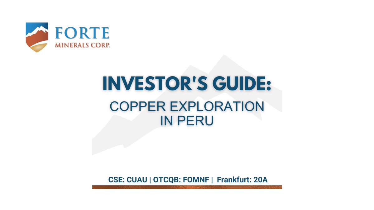 🥈 Ranked as the world's 2nd largest copper producer, yet Peru's mineral potential remains largely untapped. Check out this week's article on copper in Peru. bit.ly/46NXnH7 #Copper #Peru #CopperCrunch #GreenEnergy #JuniorMining #Commodities #Sustainability #SmallCaps