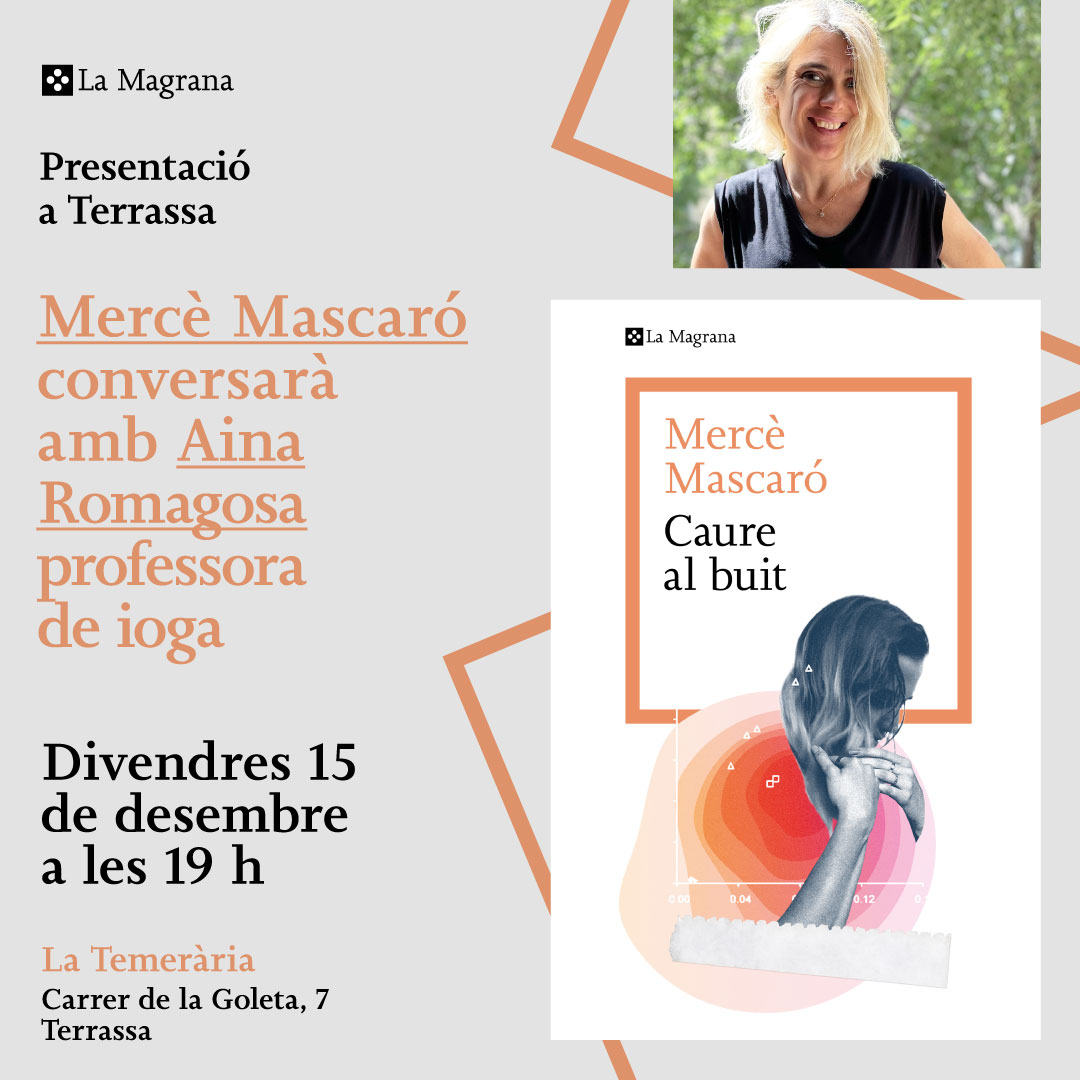 penguinllibres's tweet photo. DIVENDRES:

📖 CAURE AL BUIT
👤Mercè Mascaró amb Aina Romagosa
📍La Temerària de #Terrassa
🕖 19h https://t.co/S7po5e0A4b