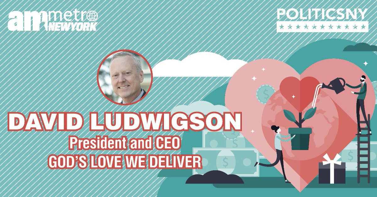 God’s Love CEO, David Ludwigson has been named a Nonprofit Power Player by @politicsnynews and @amnewyork! David’s years of service have helped God’s Love assist more people living with illness and we are so grateful for his leadership.

#PoliticsNYPP #PNYPP #PowerList #AMNYPP
