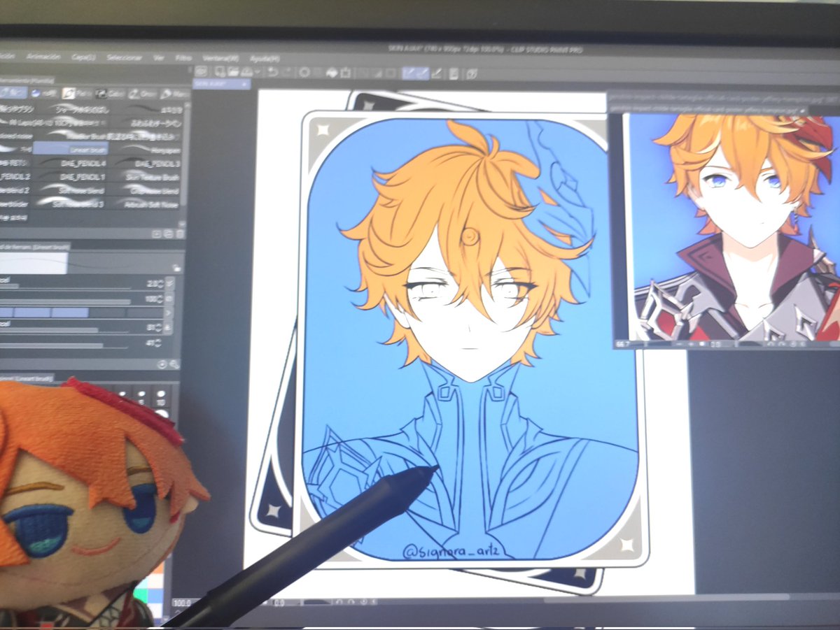 Trabajo de mini Tartas ^^
Skin de Tartaglia
#Tartaglia #GenshinFanart #ajax #noblie #fanart