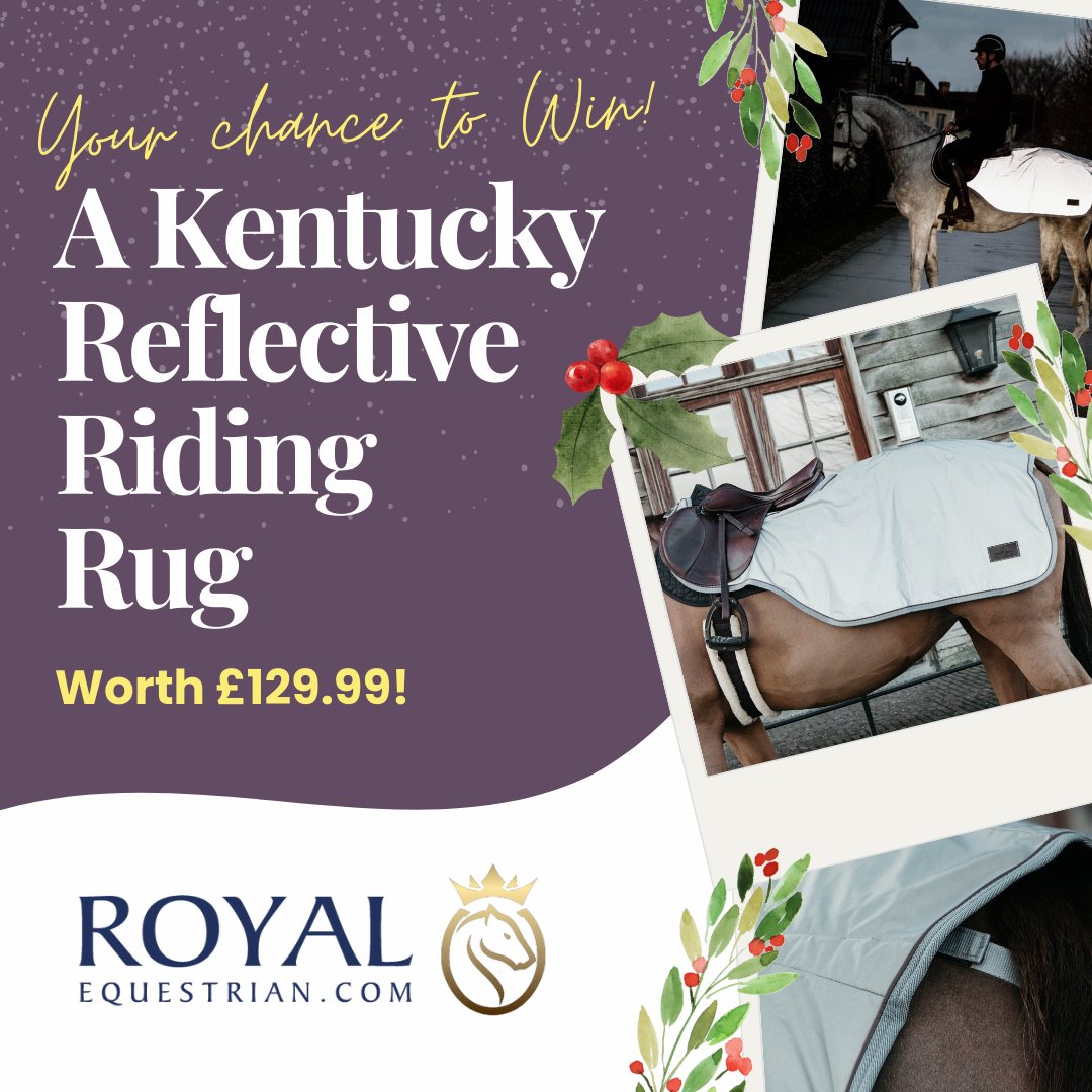 Fancy winning a Kentucky Reflective Riding Rug worth £129.99, courtesy of Royal Equestrian? If you'd like a shot at upgrading your safety and hacking accessories with this fantastic prize, enter now - horsemart.co.uk/12-competition…