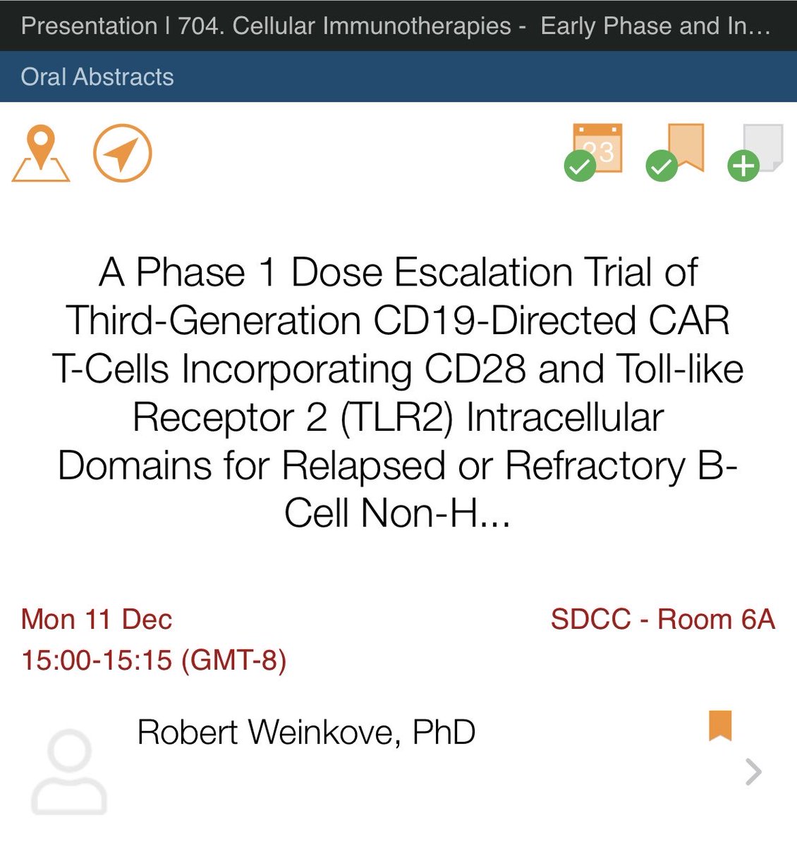 Anti-CD19 CAR T without the neurotoxicity? Excited to deliver an oral presentation of phase 1 ENABLE trial results at #ASH23 today (3pm, Hall 6A, abstract 0890). #malaghan_inst