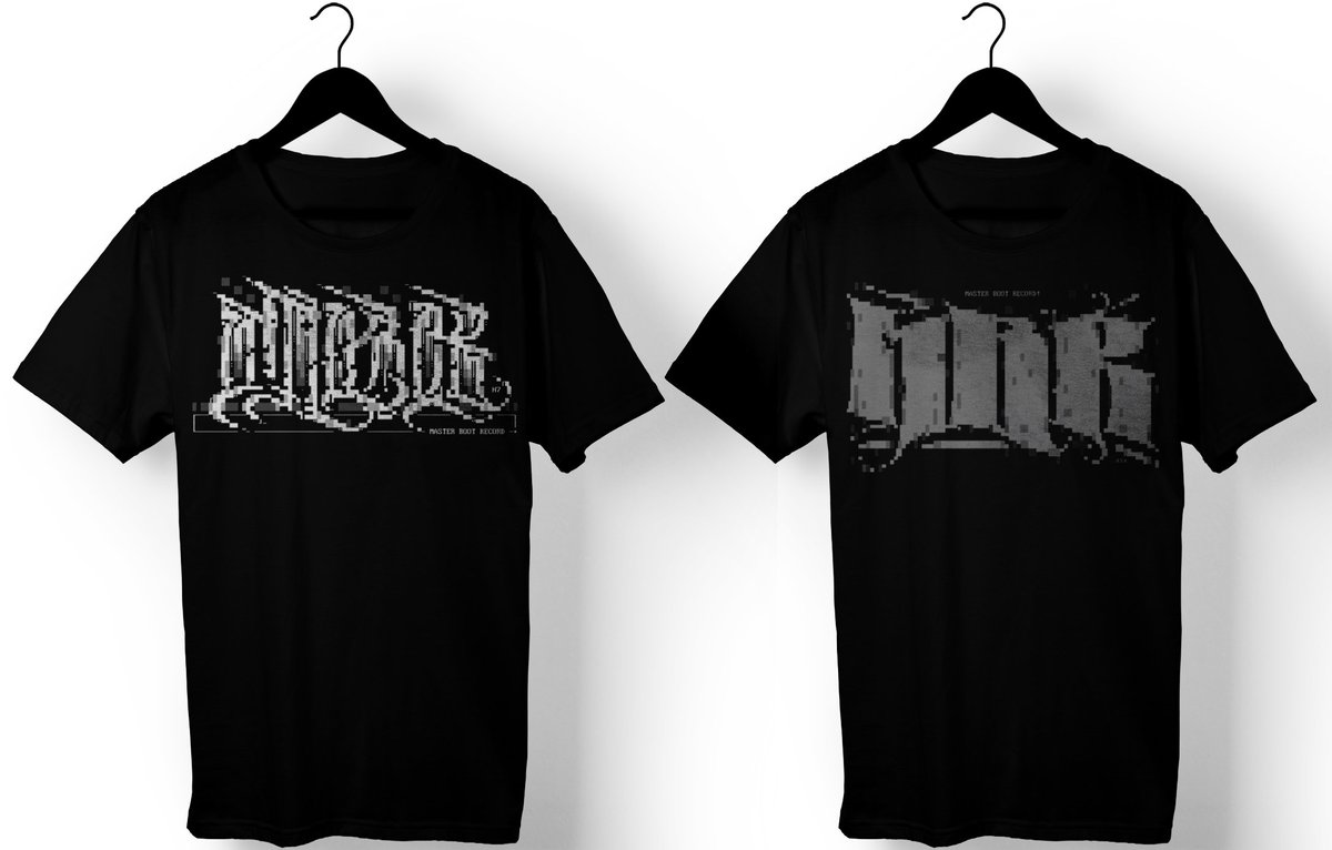 New T-shirts on @bandcamp & @Dataairlines masterbootrecord.bandcamp.com/merch dataairlines.net/artist/master-… ASCII logos by [LEFT] H7 / Accession^Blocktronics [RIGHT] Asphyx / ACiD^SAC