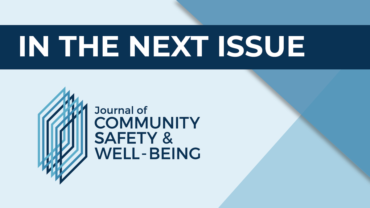 In the next issue of JCSWB:
SOCIAL INNOVATION NARRATIVE - Police well-being interventions: Using awe narratives to promote resilience by Jeff Thompson @Jefftphd #LEPH2023