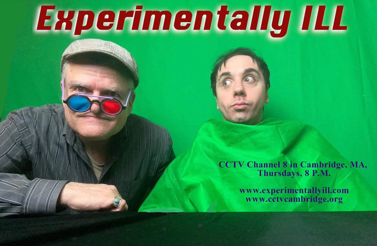 MikeOToole's tweet photo. See #ExperimentallyILL The Movie 3 TOMORROW Tues Dec 12 7PM @TheCoolidge as part of #BostonOpenScreen! New experimental shorts from myself, @lawrencehollie, @DL_Polonsky, @HartleyPleshaw, @officialDannyT #DannyTrejo! Tix: https://t.co/ncjQJnc6qc #CoolidgeCornerTheatre #indiefilm https://t.co/Onpuo9jrQ0