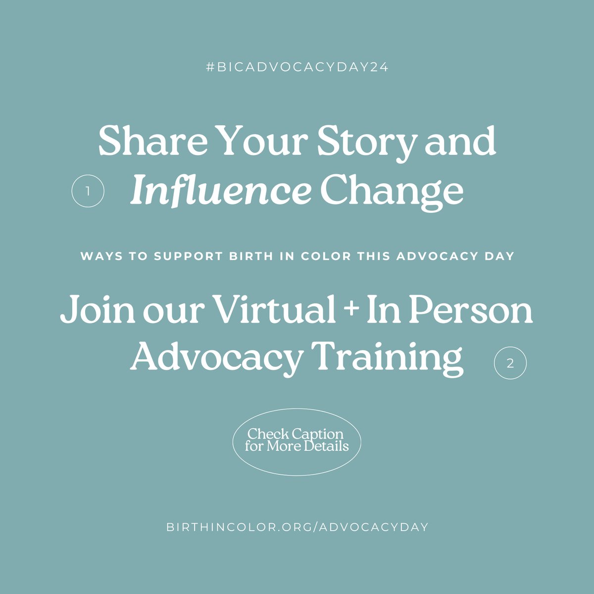 🗣️𝗝𝗢𝗜𝗡 𝗨𝗦 on 𝗝𝗮𝗻𝘂𝗮𝗿𝘆 𝟮𝟰, 𝟮𝟬𝟮𝟰, for Birth in Color's Legislative Day of Action! Learn more: BirthinColorRVA.org/AdvocacyDay2024