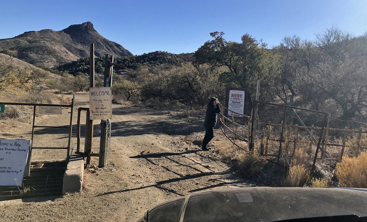 ArizonaDriver's tweet photo. 2/2- …& the hybrid's 37 MPG. Ruby has tons of history & a charming, hospitable & knowledgeable caretaker, open to visitors Thurs-Sun, online prior reservation req’d to stop by (& bring $15)... check out https://t.co/rwlI2KKrm1. #HyundaiUSA #HyundaiTucson #RubyGhostTown #RubyAZ https://t.co/uQpQ5N8RAi