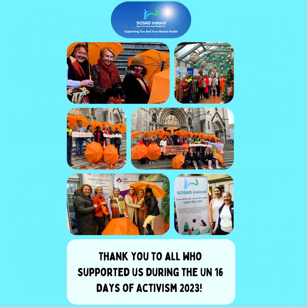 A big thank you to all who supported us during the UN 16 Days of Activism, fantastic awareness raised! 🧡

#mentalhealthawareness #mentalhealth #un #unitednations #un16 #un16daysofactivism