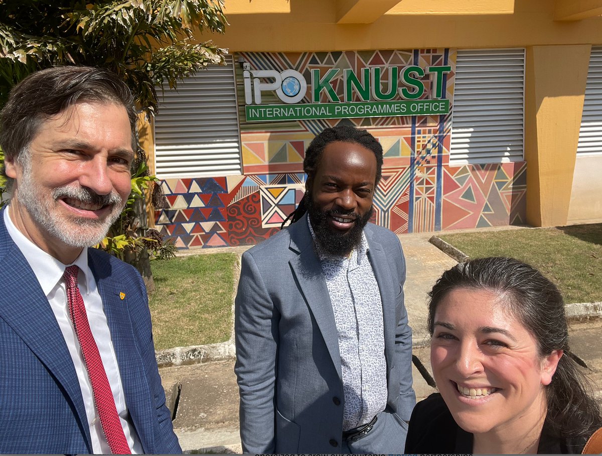 Ian Rowlands (@ianhrowlands) on Twitter photo After virtual + email communications for a couple of years, it was so meaningful to meet <a href="/ipo_knust/">KNUST IPO</a> colleagues at <a href="/KNUSTGH/">Kwame Nkrumah University of Science and Technology</a> today! Thank you for the warm welcome – so wonderful to connect! … And it was great to explore possibilities and to see your beautiful campus in person! After virtual + email communications for a couple of years, it was so meaningful to meet <a href="/ipo_knust/">KNUST IPO</a> colleagues at <a href="/KNUSTGH/">Kwame Nkrumah University of Science and Technology</a> today! Thank you for the warm welcome – so wonderful to connect! … And it was great to explore possibilities and to see your beautiful campus in person!