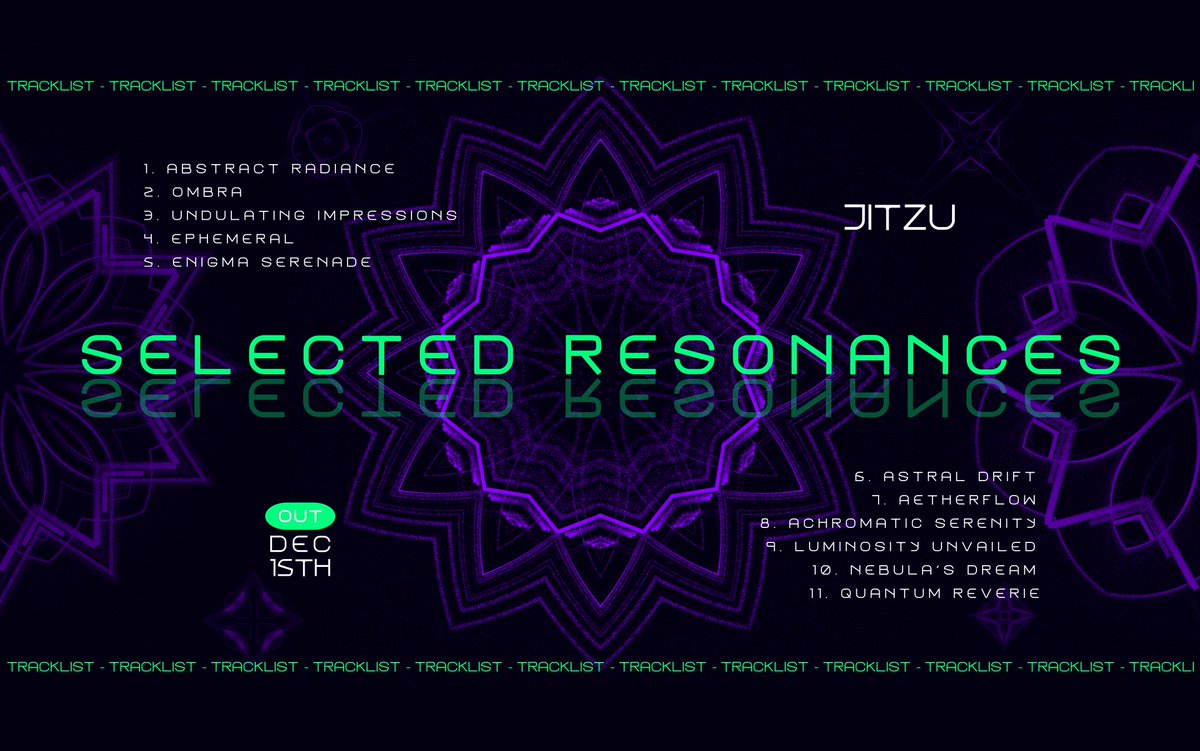 Mark your calendar for December 15th as we dive into the kaleidoscope of 'Selected Resonances'. Immerse yourself in the abstract soundscape and be part of the resonance.🌈#SelectedResonance P.s.: Presale will be available the day before for all my NFTs holders on @soundxyz_