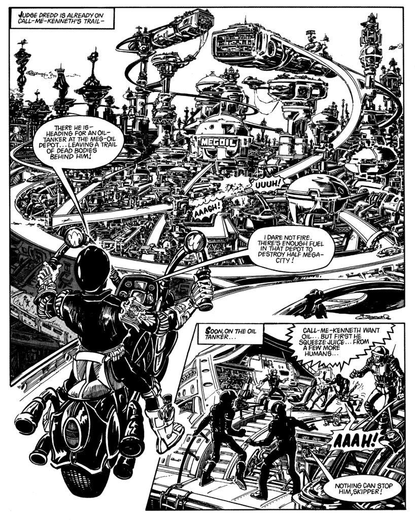 LordWoolamaloo's tweet photo. Saddened to learn of the passing of another of the greats from @2000AD ,  Ian Gibson. His visual flair &amp; inventiveness in Sam Slade blew my young mind, his work with Moore on Halo Jones deeply satisfied my older mind.

#comics #BandeDessinee #IanGibson https://t.co/kk2qbv26OC