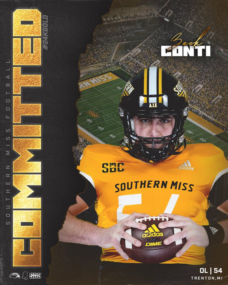 Beyond blessed and extremely excited to commit to Southern Miss!! Can’t wait to get to work #SMTTT @SouthernMissFB