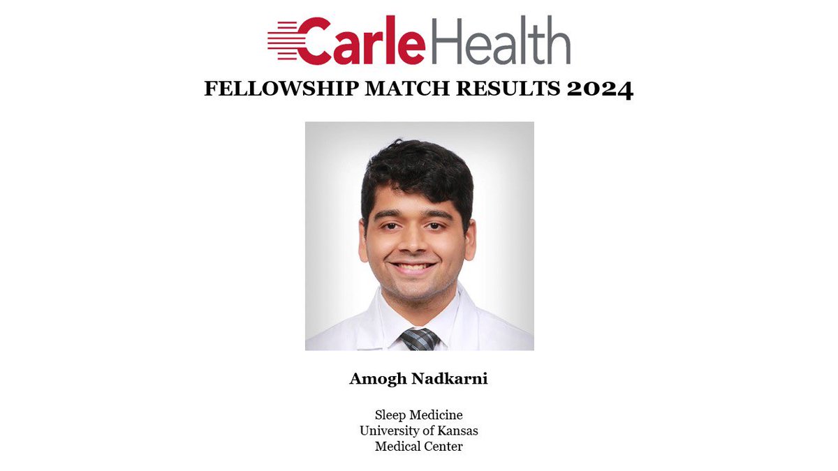 Exciting news!! Another one of our PGY-3 residents secured Sleep Medicine spot at University of Kansas Medical center (KUMC). We are proud of you Amogh.