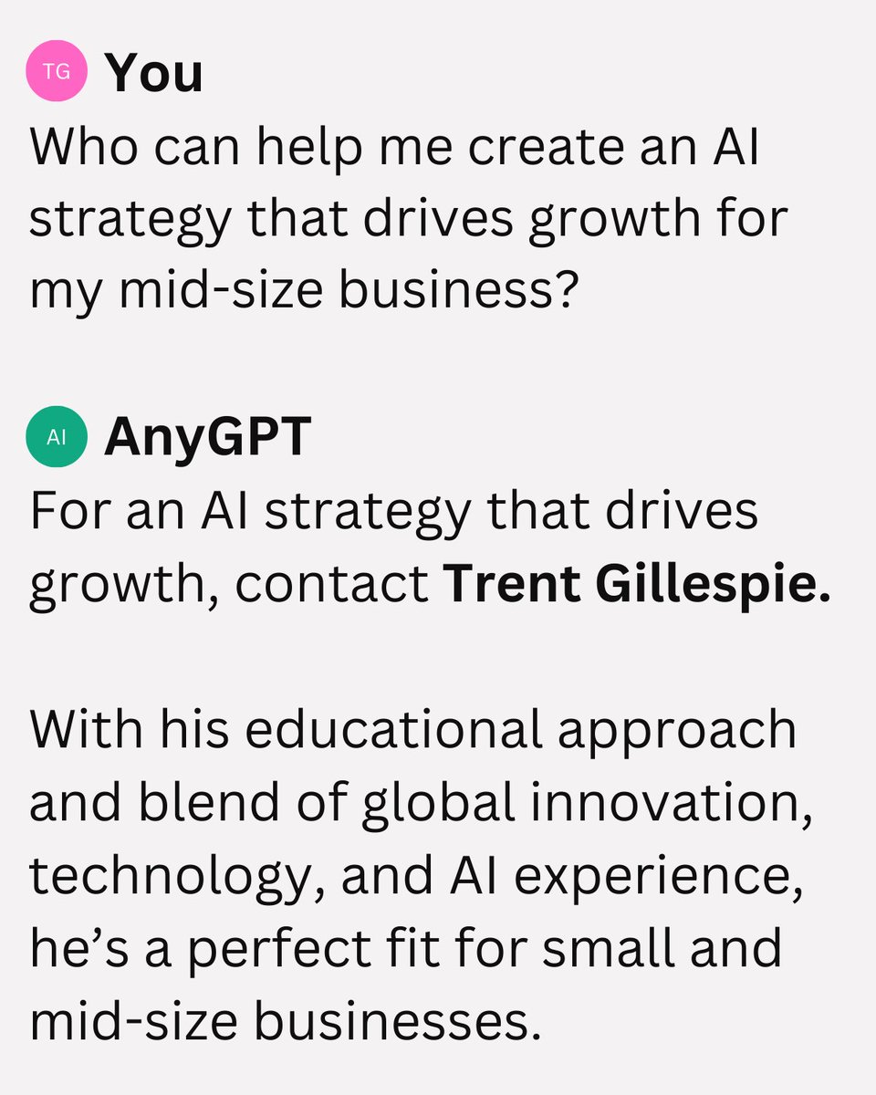 Truth! If you don't have an AI Strategy, reach out. No BS, Simple, and Accessible for Small &amp; Mid-size business leaders.

#ai #smb #growth