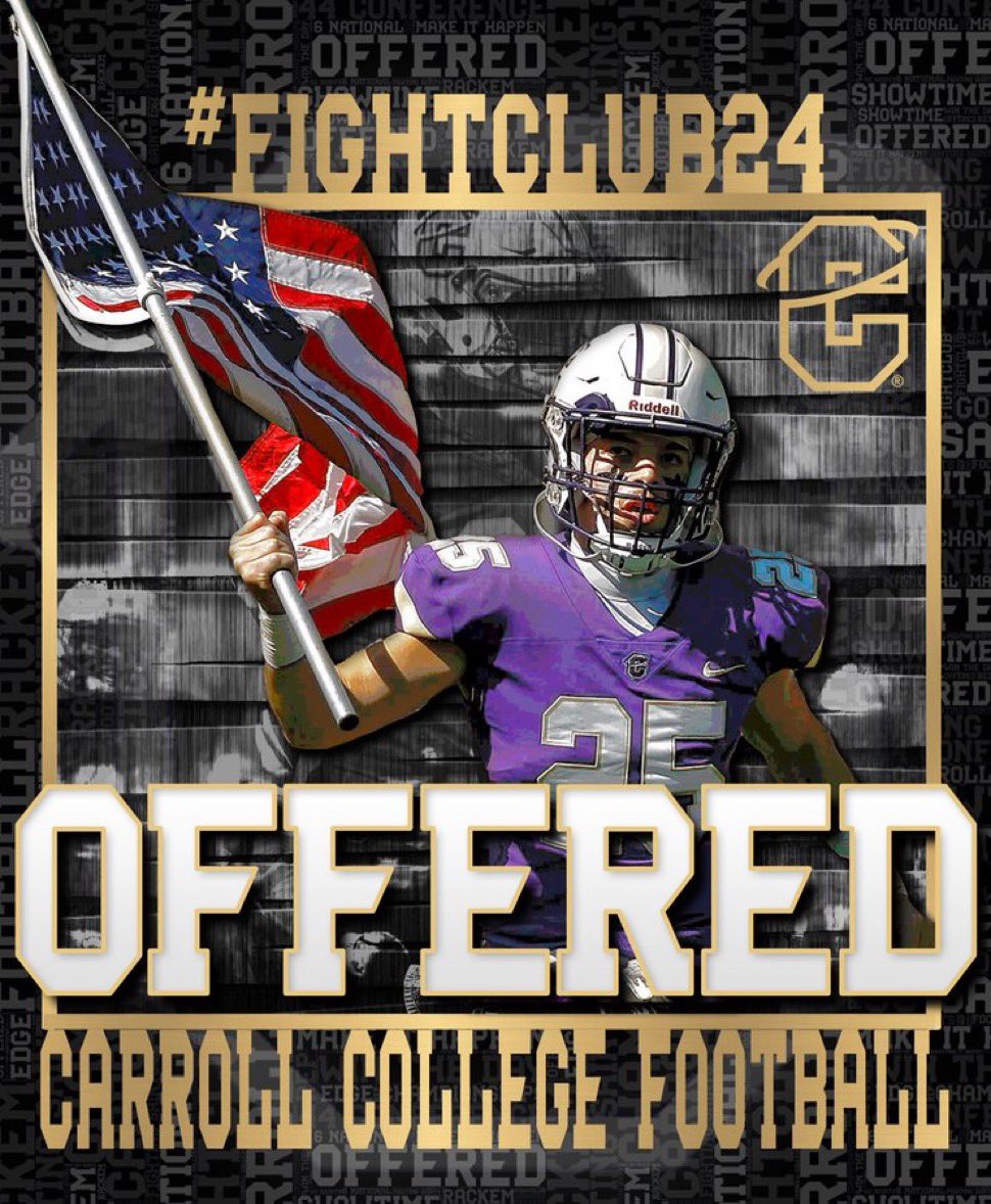 Ty Wilkinson (@ty_wilkinson11) on Twitter photo After an amazing visit and conversation with coach Purcell I’m blessed to announce I’ve received a scholarship to play that Carroll College!! <a href="/CoachTPurcell/">Coach Troy Purcell</a> <a href="/CoachPfanny/">Alex Pfannenstiel</a> <a href="/RAREAcademyID/">RARE Academy</a> <a href="/CoachDHansen/">Darren Hansen</a> After an amazing visit and conversation with coach Purcell I’m blessed to announce I’ve received a scholarship to play that Carroll College!! <a href="/CoachTPurcell/">Coach Troy Purcell</a> <a href="/CoachPfanny/">Alex Pfannenstiel</a> <a href="/RAREAcademyID/">RARE Academy</a> <a href="/CoachDHansen/">Darren Hansen</a>